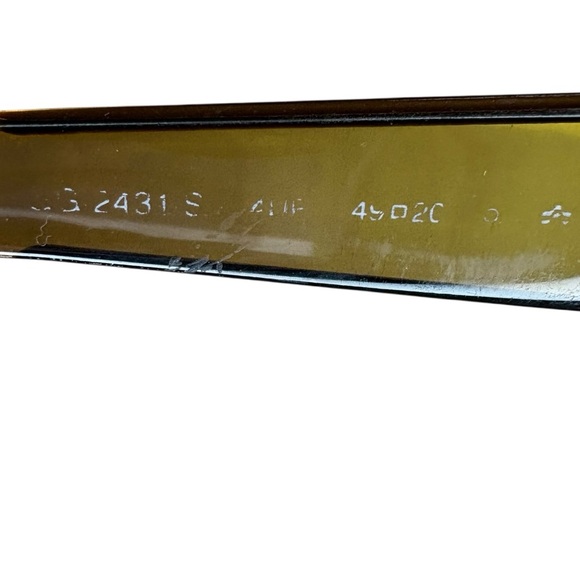 Vintage Gucci Tom Ford Era Sunglasses Amber Rectangle Y2K Italy GG2431/S - Picture 5 of 8